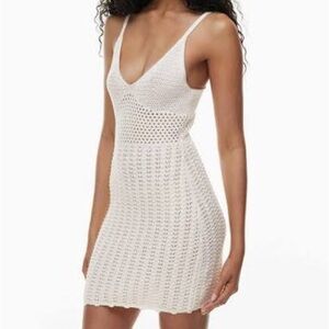 Wilfred evie White Crochet Mini Dress